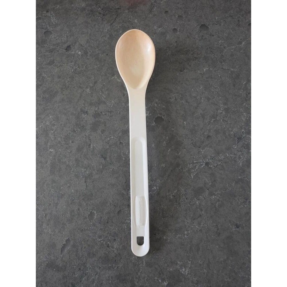 Vintage Rubbermaid 1083 Serving Spoon Ivory White Plastic Kitchen Utensil